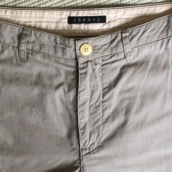 Theory Men’s Light Pinstripe Slim Pant - Picture 2 of 4